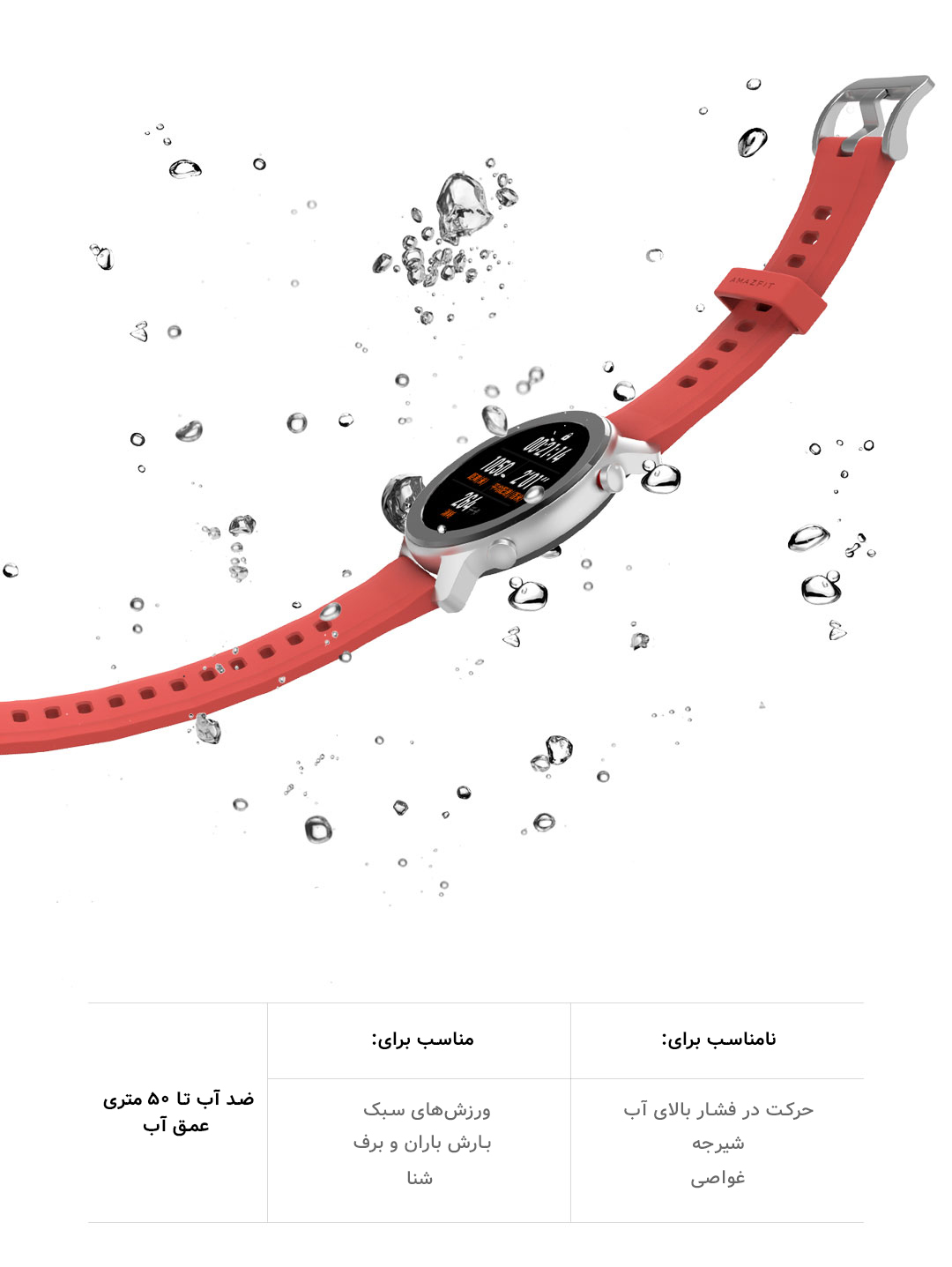 ساعت هوشمند Amazfit نسخه 42 میلی متر مدل GTR