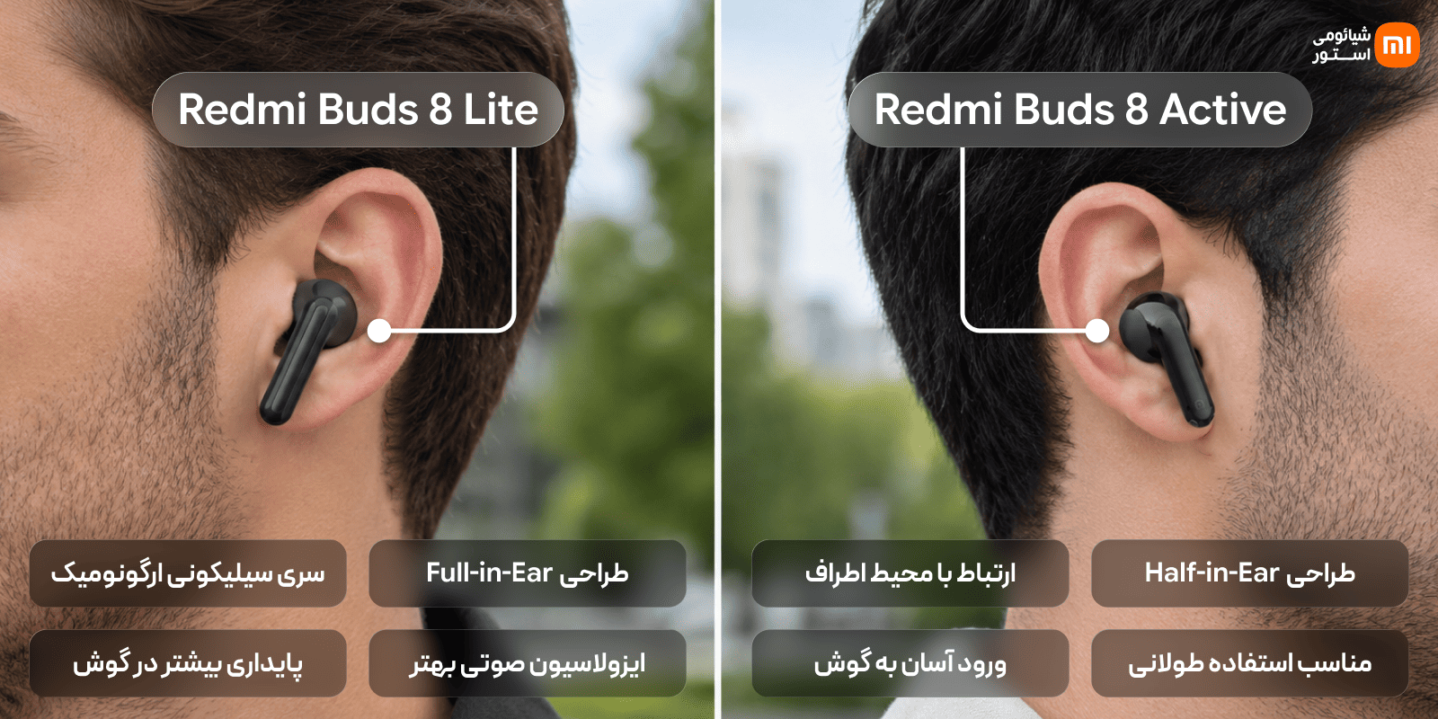 Redmi Buds 8 Active؛ نهایت سبکی برای طرفداران Half-in-Ear