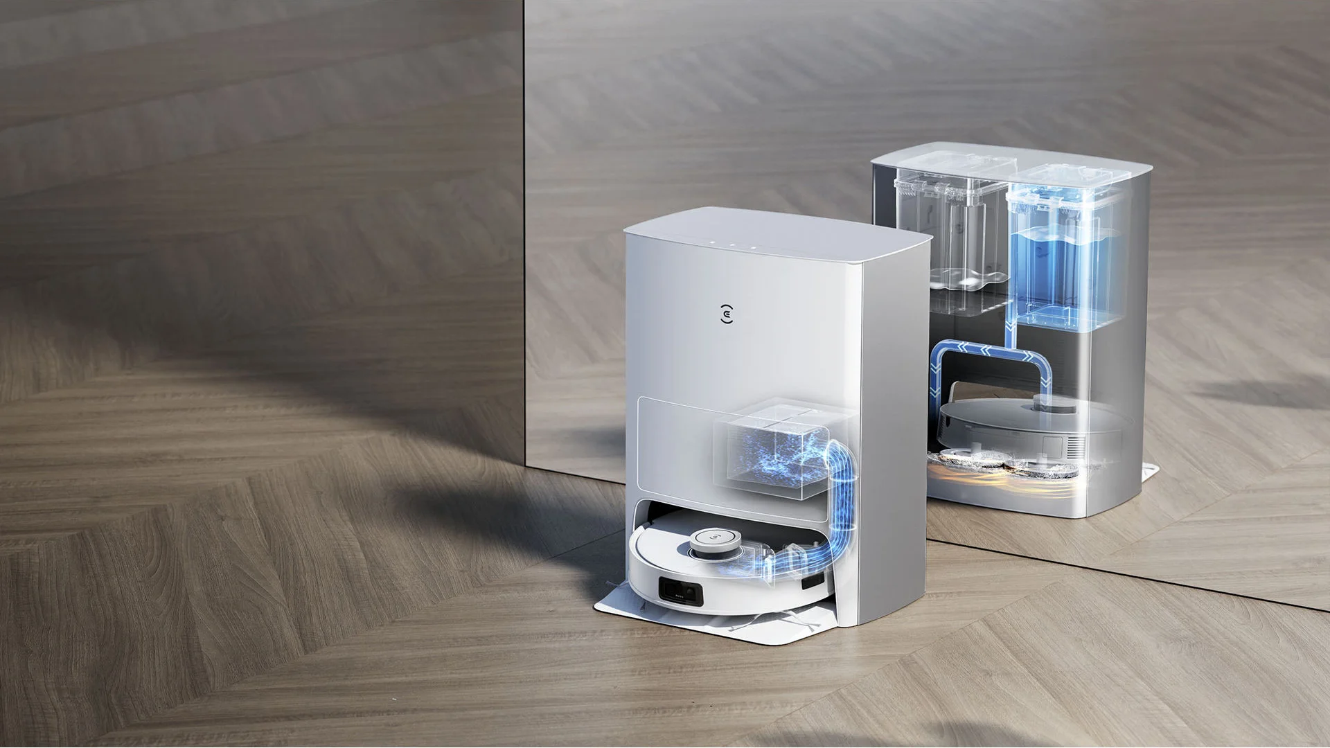 جارو رباتیک اکووکس EcoVacs DeeBot X1e OMNI
