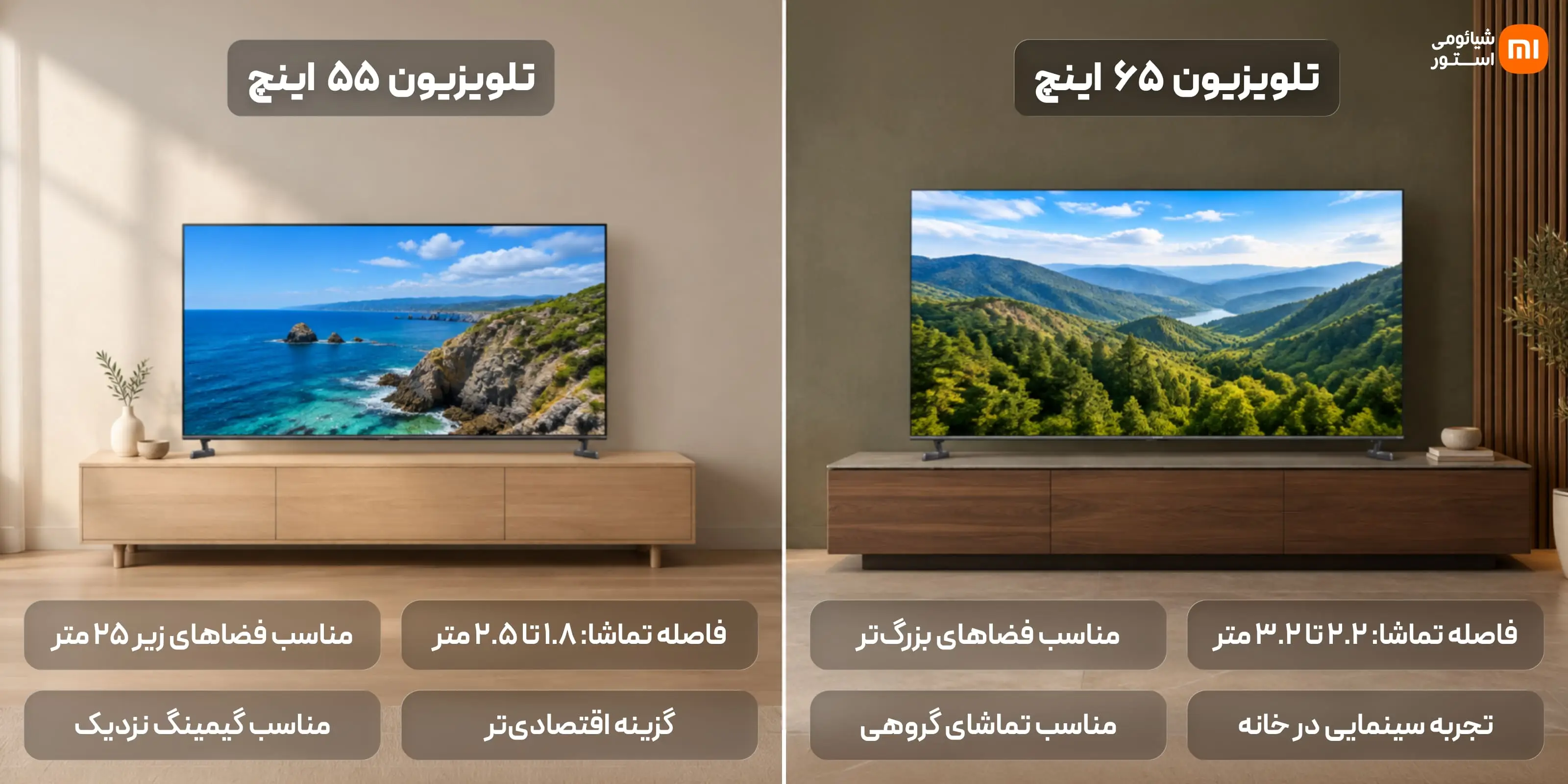 جمع‌بندی؛ تلویزیون ۵۵ اینچ یا ۶۵ اینچ؟ کدام برای شما مناسب است؟