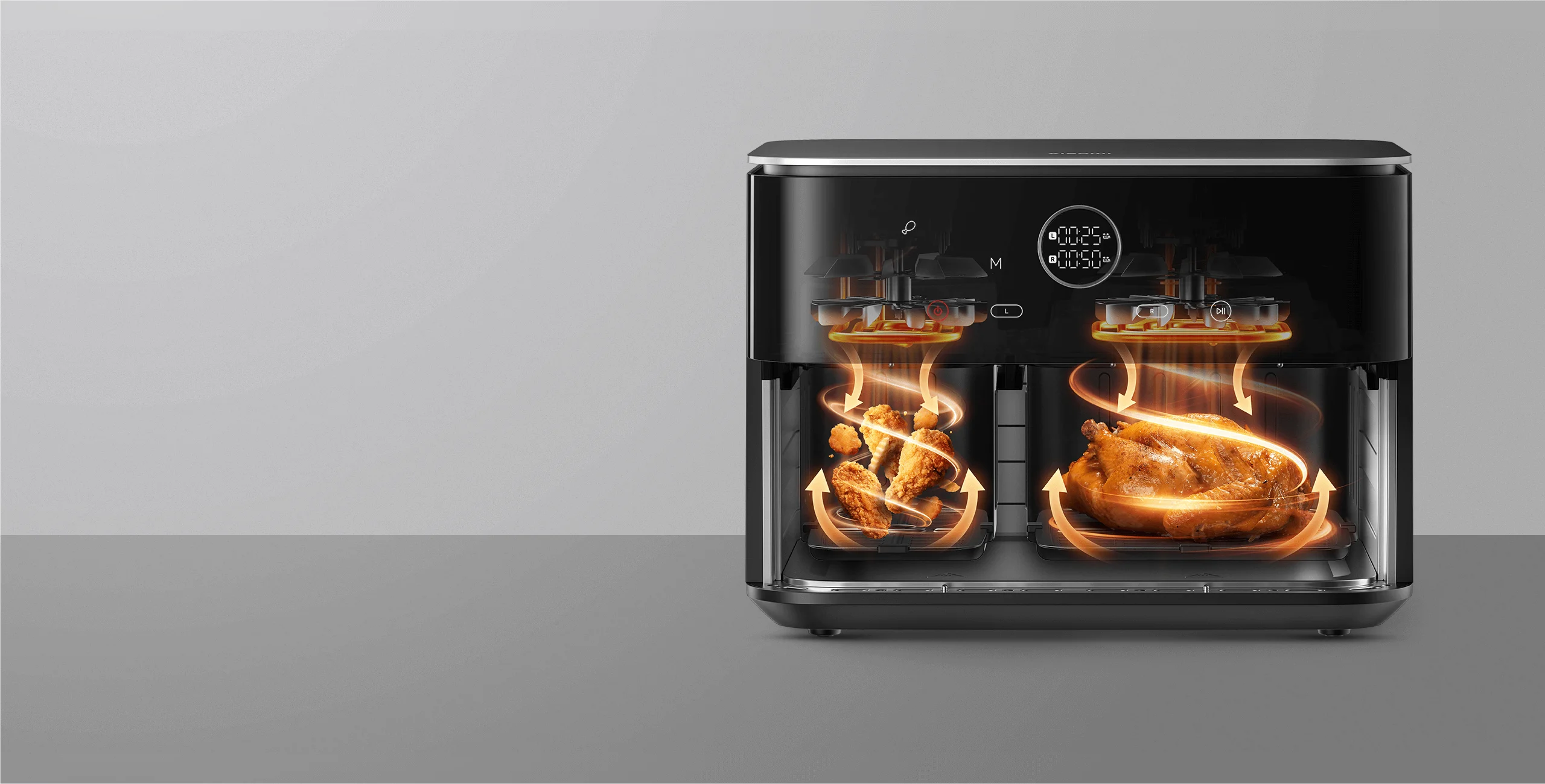 سرخ کن بدون روغن (هوا پز) شیائومی Xiaomi Dual Zone Air Fryer 10L (MAF-D1001)