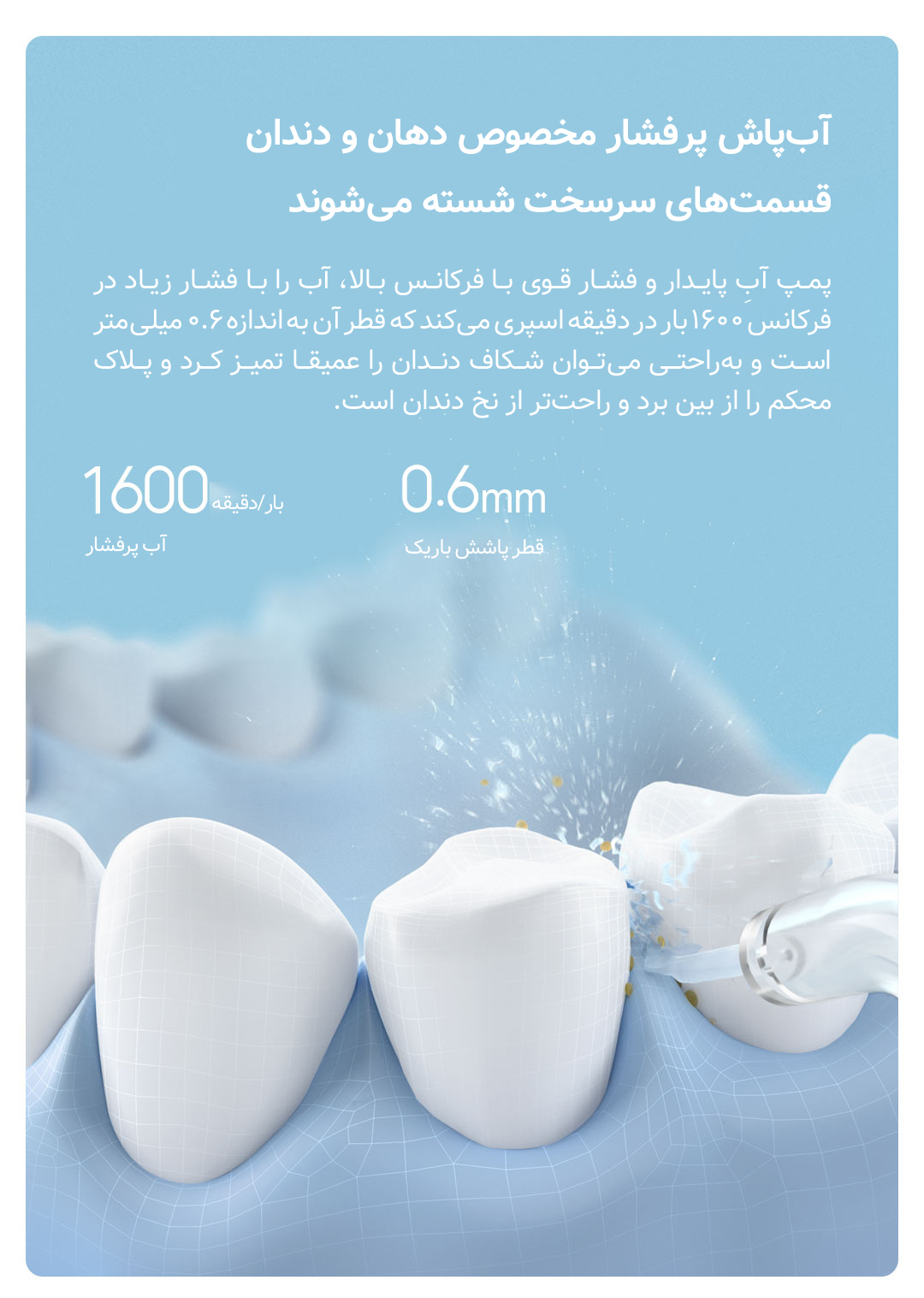دستگاه شستشوی دهان و دندان پرتابل DR·BEI مدل F3