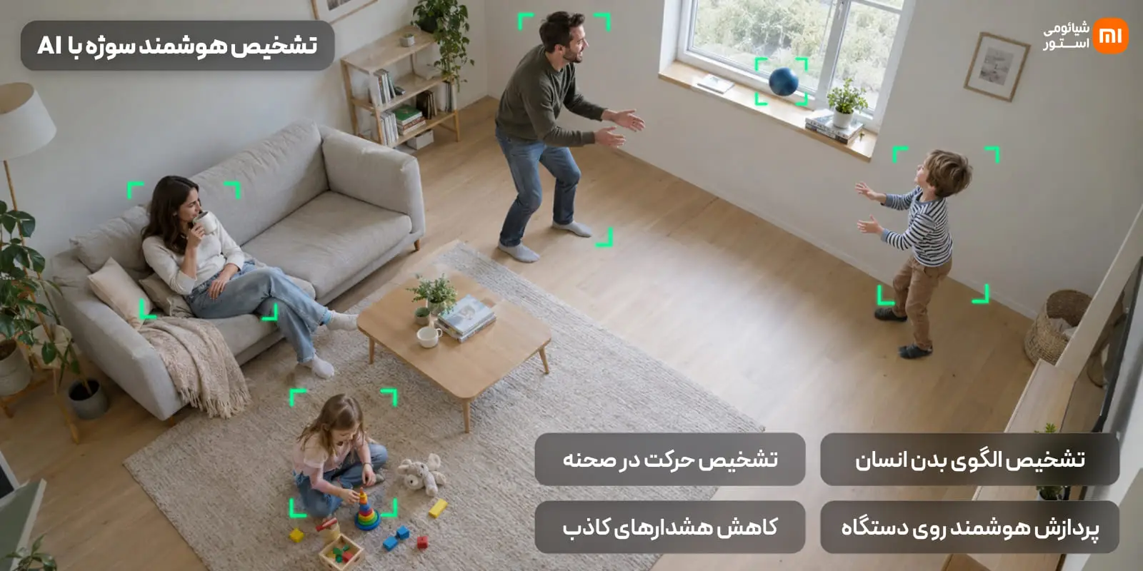 بررسی قدرت هوش مصنوعی، تشخیص سوژه و سناریونویسی خانه هوشمند با دوربین نظارتی شیائومی