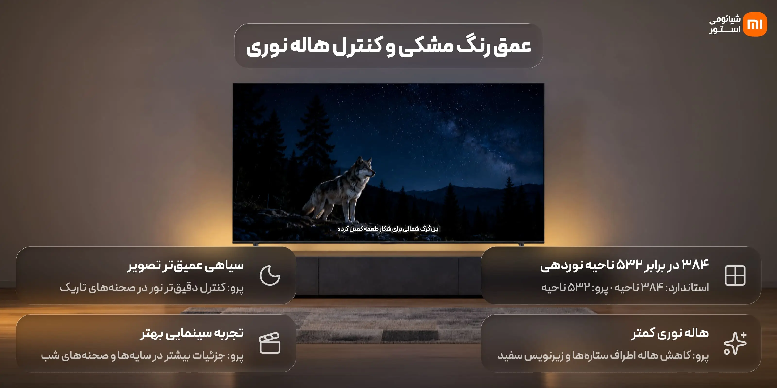 مقایسه تلویزیون S Mini LED و S Pro Mini LED از نظر روشنایی و کنترل نور