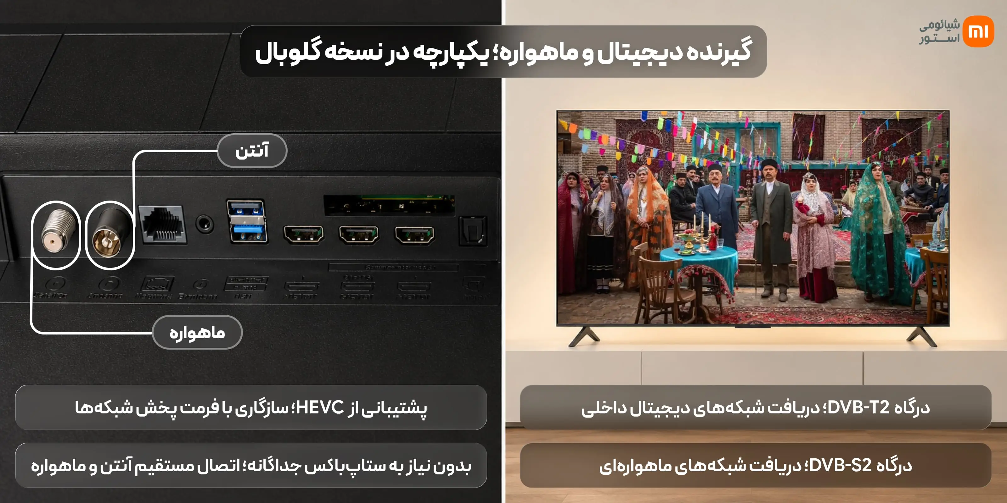 وضعیت تیونر و گیرنده دیجیتال در نسخه گلوبال