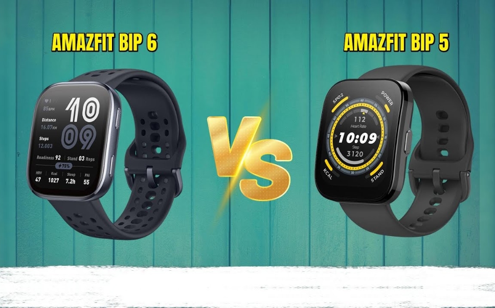 مقایسه ساعت امیزفیت Bip 5 و Bip 6 از نظر باتری