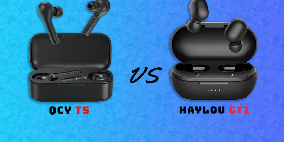 مقایسه کامل ایرفون بیسیم QCY T5 و Haylou GT1