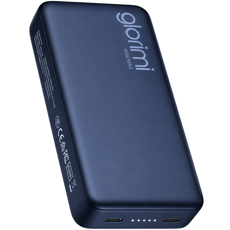 پاوربانک گلوریمی Glorimi FitCore 20000mAh 45W با ظرفیت 20000 میلی آمپر بر ساعت